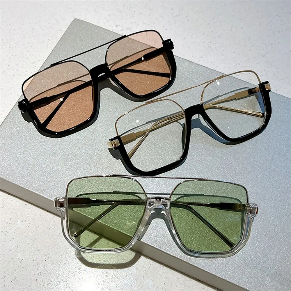 Gafas De Sol Vintage De gran tamaño para mujer, lentes De marca Retro, cuadradas grandes, Ins, UV400, novedad De 2024