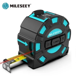 Mileseey DT11 lazer mezura, 40M 2-In-1 dijital lazer ölçer, lazer telemetre yapı araçları ölçü cihazı cetvel