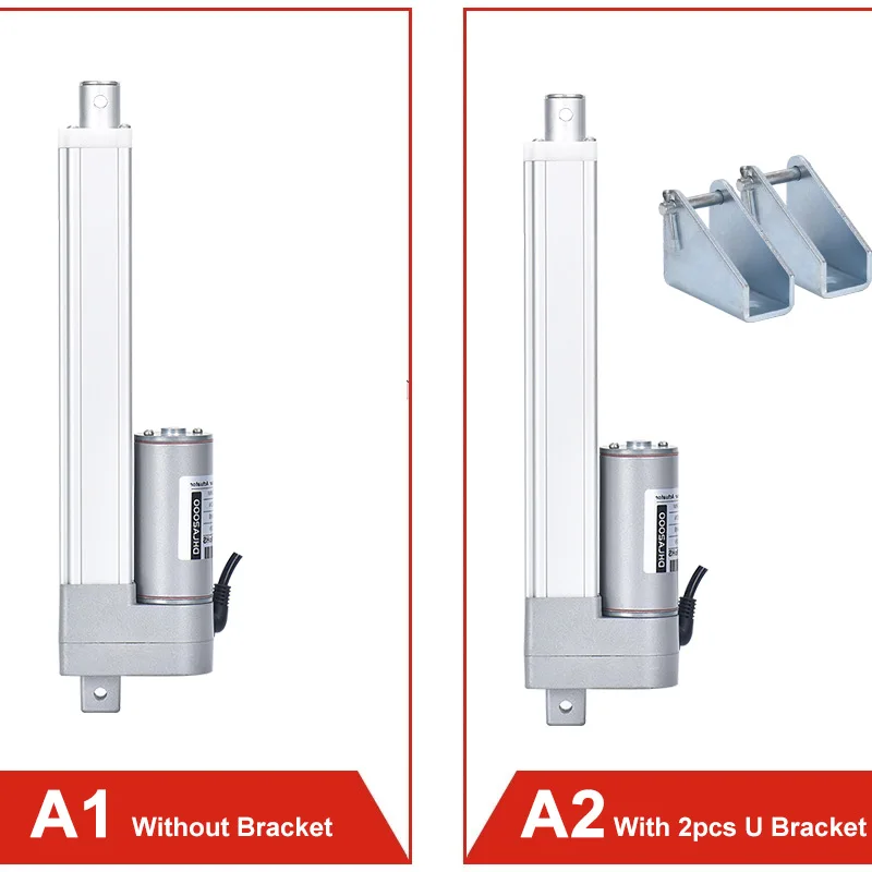250mm Hub Linear Antrieb Kit Fernbedienung Schalter Halter Low Noise DC 12V 24V Motor Fmax 2000N vmax 40 MM/S Wasserdicht