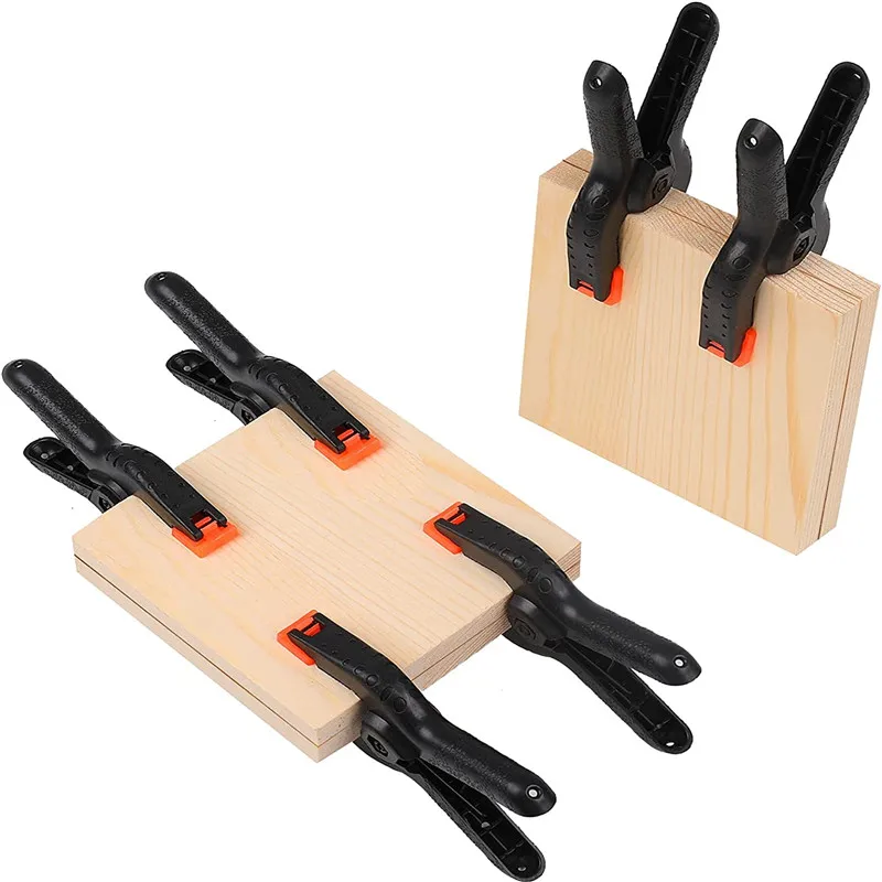 3.5/6 นิ้ว Professional พลาสติกฤดูใบไม้ผลิ Clamps Heavy Duty พลาสติก Clamps สําหรับงานฝีมือและการถ่ายภาพไม้ฉากหลัง