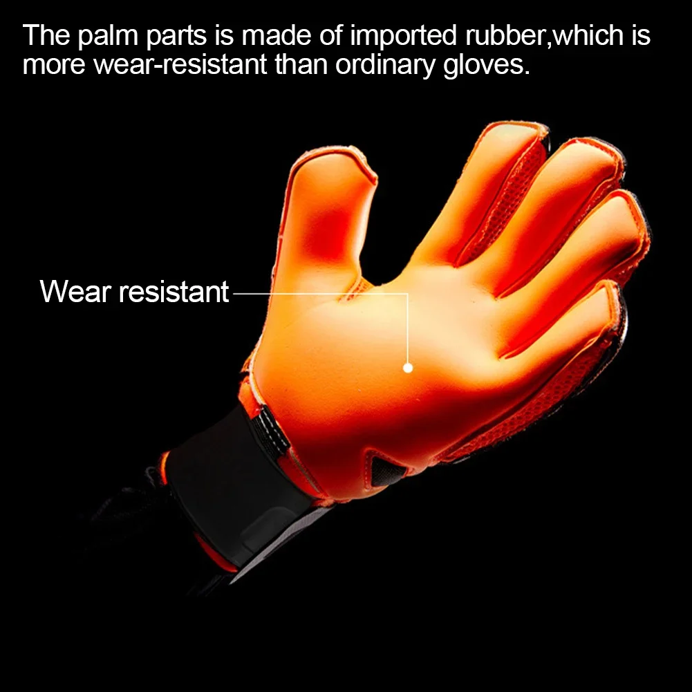 Kids Unisex Professional Soccer Goalkeeper Gloves 4mm Latex With Finger Protection Adults Football Goalie Gloves Protector