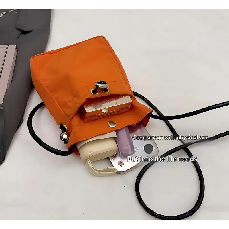 Bolso Bandolera de Nylon Homefish, Mini Cartera para Teléfono, Bolso de Hombro Cuadrado Multifuncional, Bolso Bandolera, Bolso Mensajero