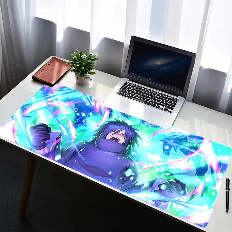 

Mouse Pad Non Slip Rubber Mousepad Laptop Gamer Cabinet Naruto Uchiha Madara Keyboard Pad Office Computer Gaming Desk Mouse Mat