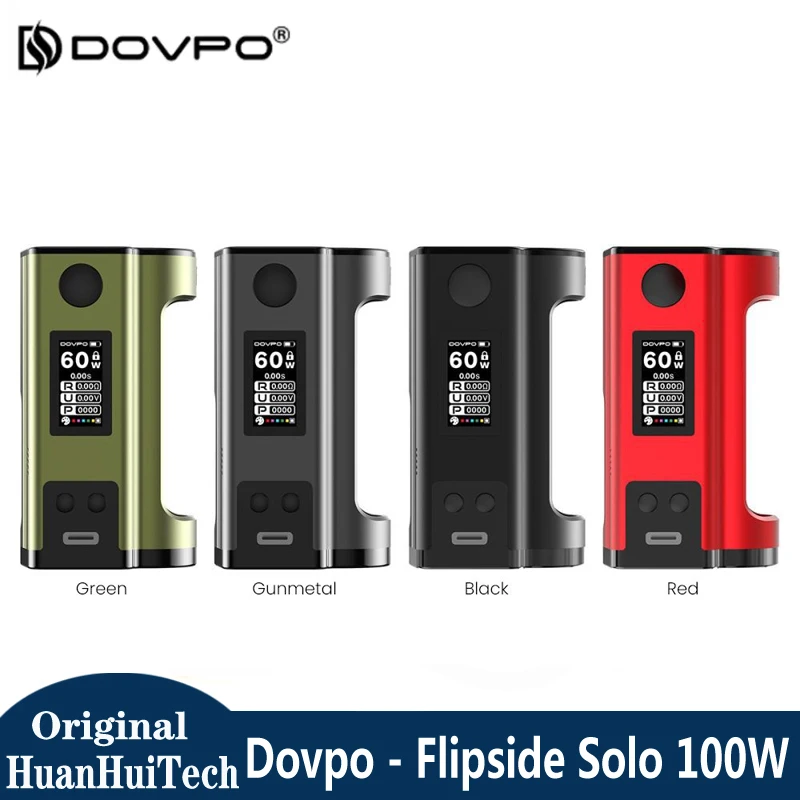 

Original Dovpo Flipside Squonk Mod 5-100w Temperature Control with LED Screen 510 Thread Mod Support Single 18650/27100 Battery