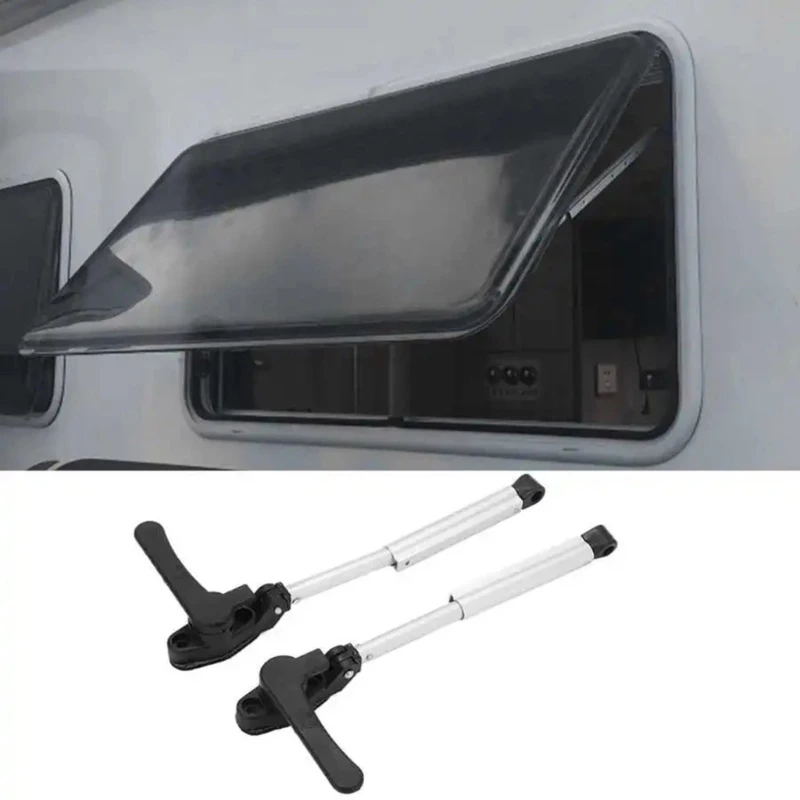 Adjustable Support Telescopic Rods for Motorhomes Trailer Campers Yacht Window Metal Construction with Easy Installation