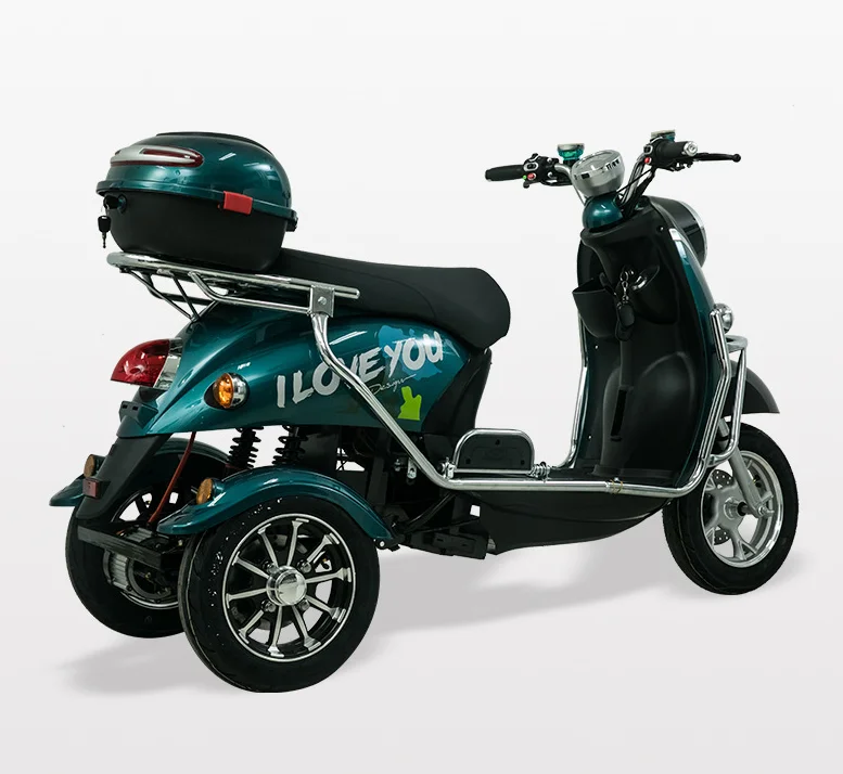 EEC Factory Sale Electric Tricycle 60V 72V 20Ah Open Three-Wheel Passenger Motorized Vehicle High Excellent Workmanship