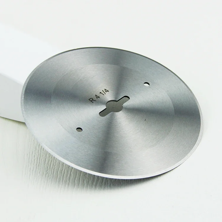 1PCS Breaking Machine Circular Knife R4 1/4 High Speed   Cutting Fabric Alloy Steel round Blade Sewing