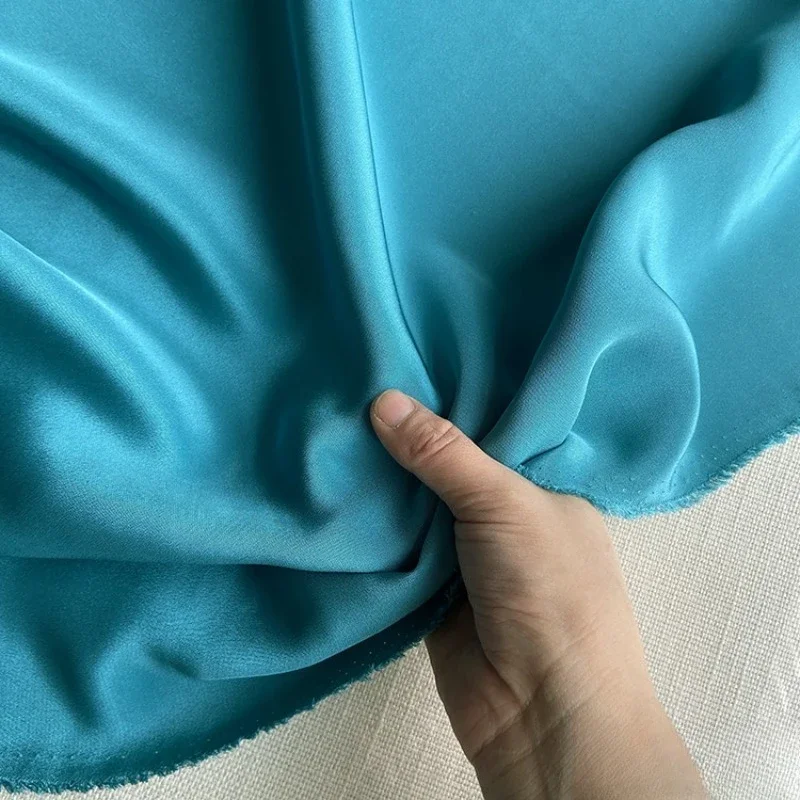 Natural Mulberry Silk Crepe De Chine Fabric for Fashion Clothing Dresses Pants Fabrics By The Meter Diy Sewing Cloth Material