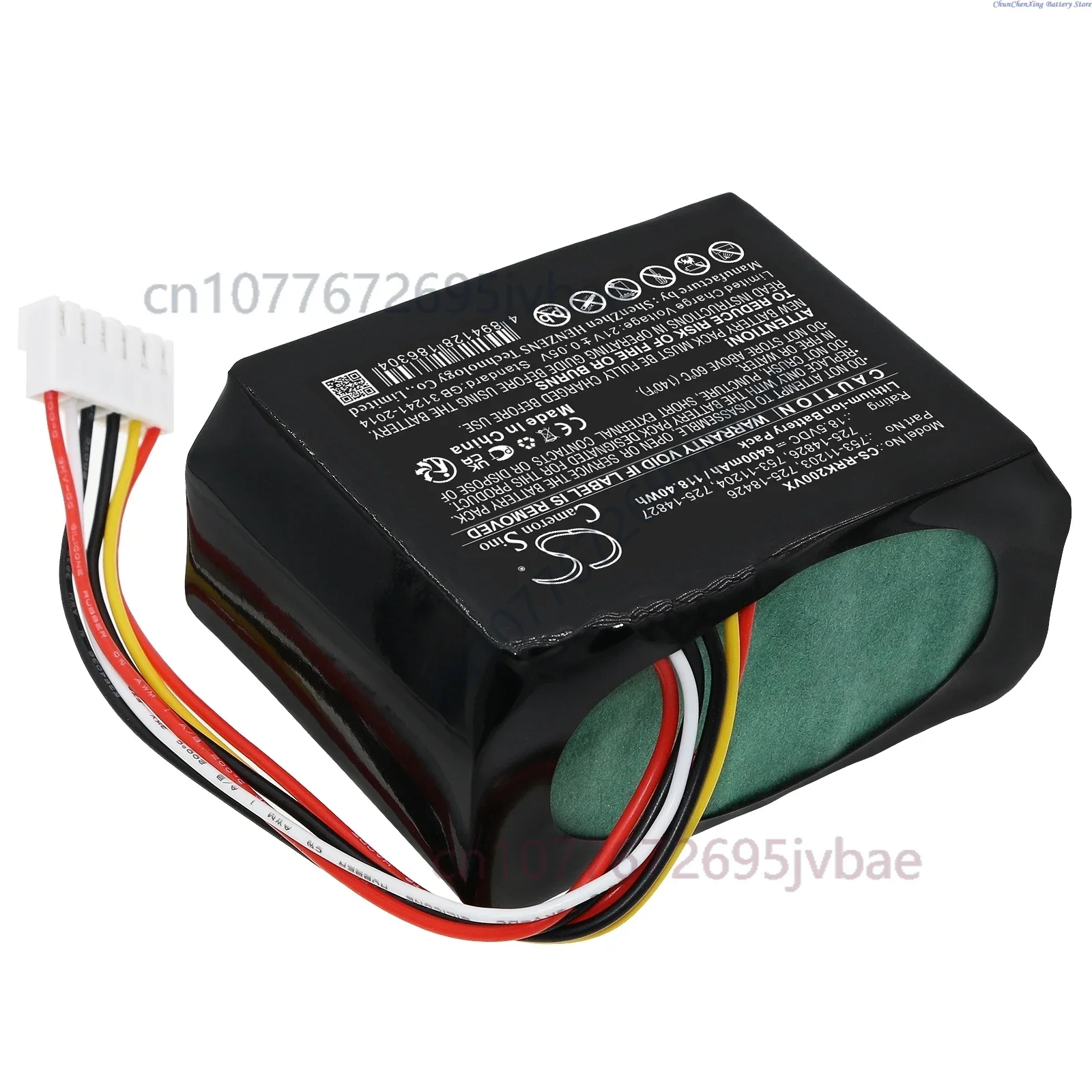 18.5V 6400mAh Lawn Mowers Battery 753-11203 725-18426 725-14826 753-11204 for Friendly Robotics RK1000 Robomow,22AKFAFB619