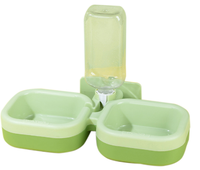 Cheap Wholesale  Cat Feeder Cat Food Dispenser 310 Hanging Pet Bowl Double-Bowl Automatic Drinking Eating Bowl for Cats Dogs