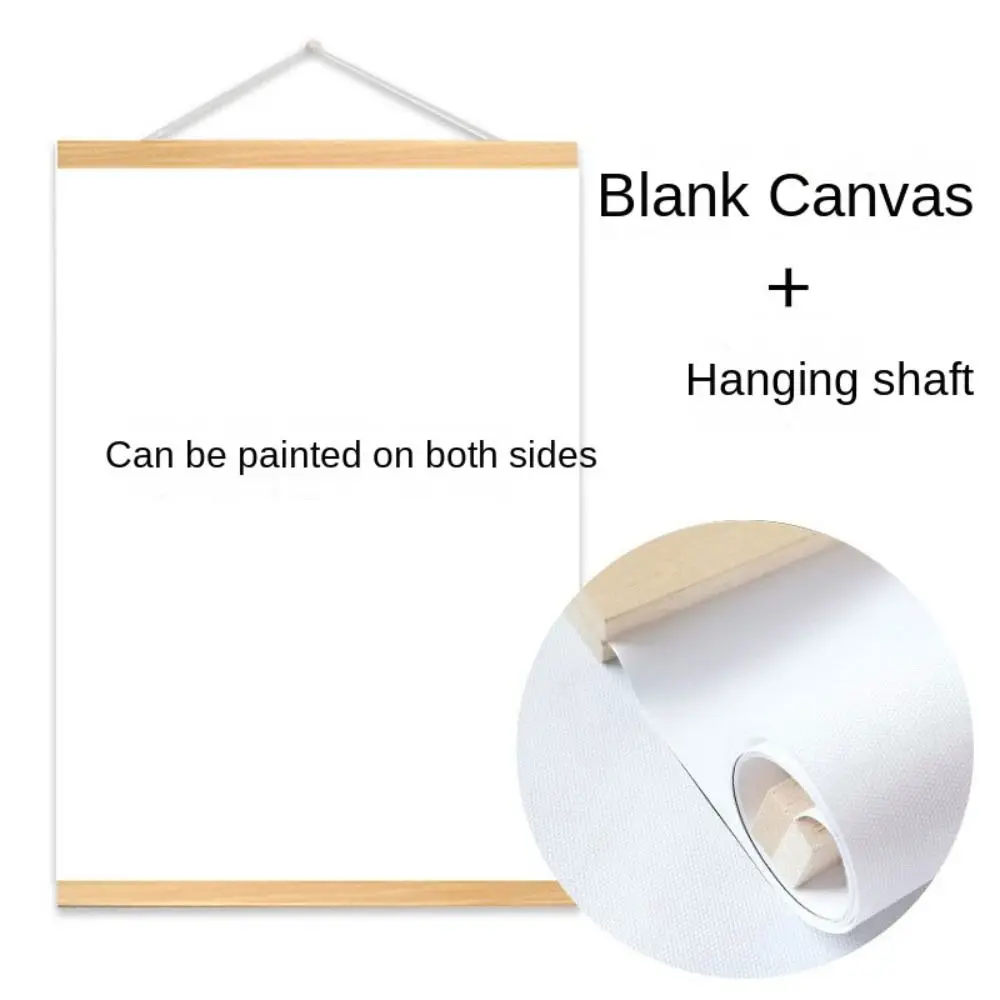 Hand Drawn Blank Oil Canvas with Frame Double-sided Drawing Canvas Drawing Board Rectangle Painting Canvas Board Painter