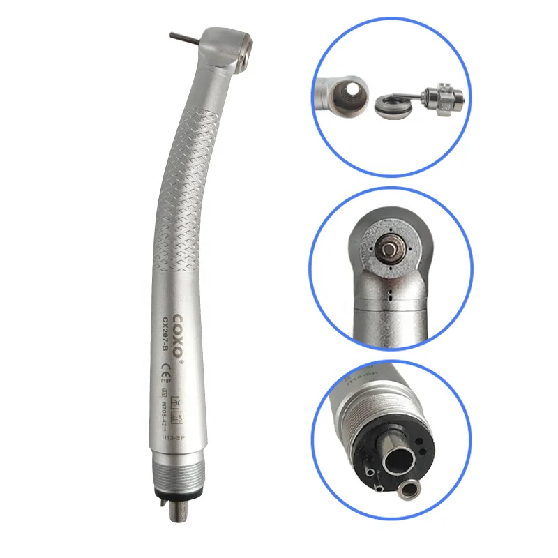 New arrival COXOs Den tal handpiece high speed air turbine / Portable Den tal turbine midwest airotor handpiece