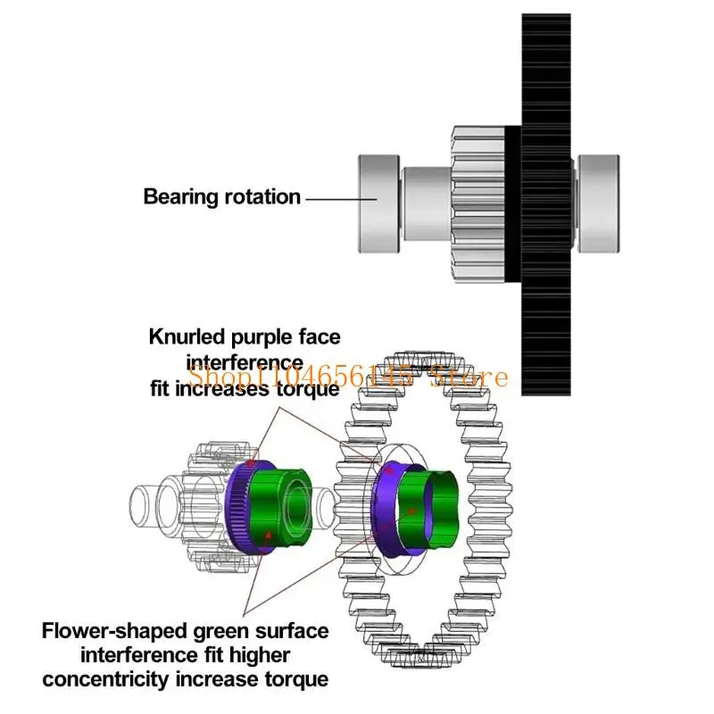 5ASD PRINTERS GEAR PART HGX Prouder Steel Steel HGX Prouder for CR10S #1