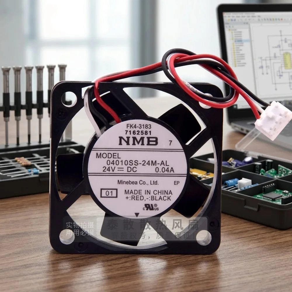 

For NMB 04010SS-24M-AL 4010 DC24V 0.04A 4CM 3-Pin Inverter Cooling Fan