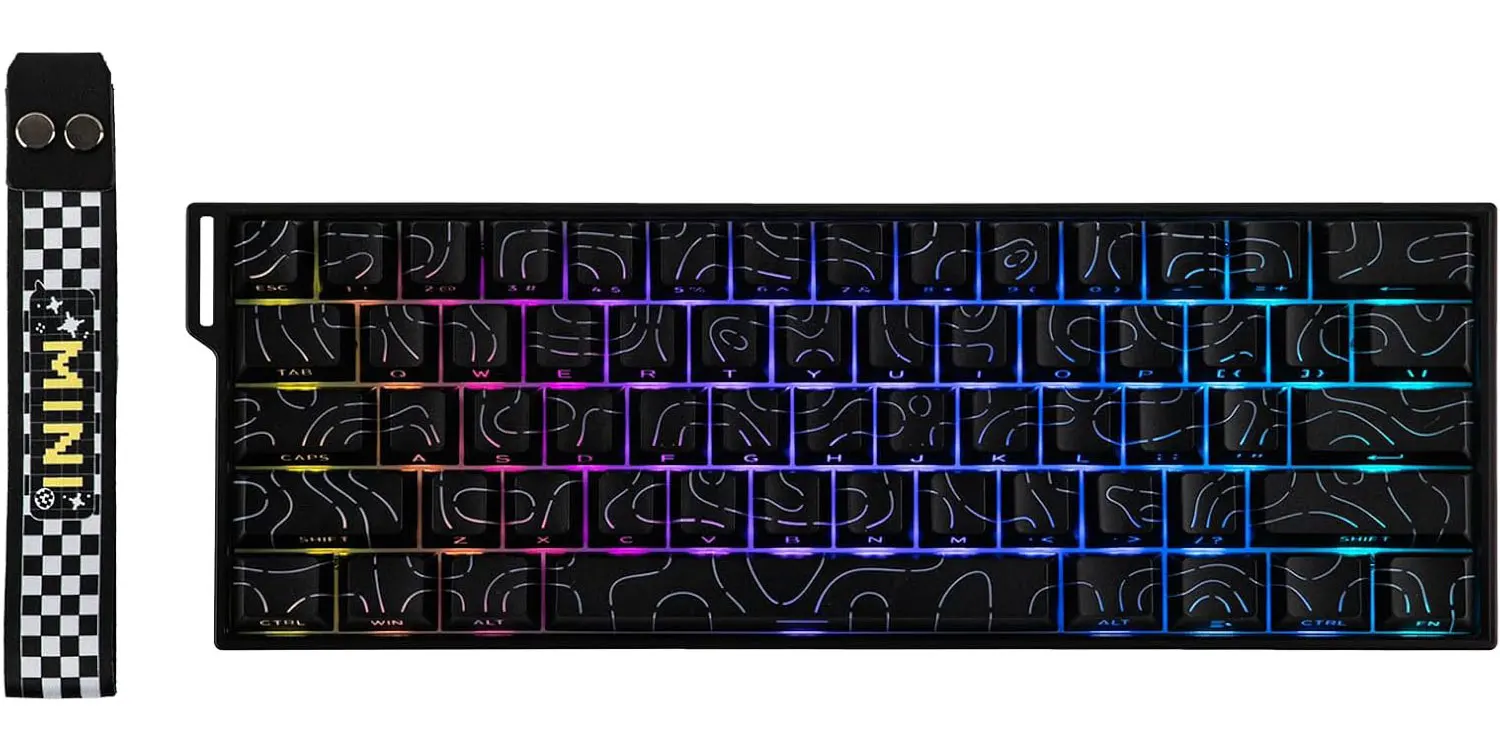 AULA Mini60 HE/Pro/Max 60 % Magnetschalter-Tastatur RGB Tri Mode Drahtlose mechanische Tastatur 8000 Hz 0,01 mmRT für PC-Gamer-Geschenke – Detail 4