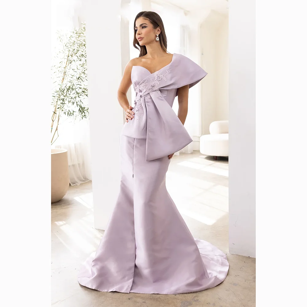 Elegantes Abendkleid mit einer Schulter, Blumen, Abendkleider, Meerjungfrau, Perlenkristall, bodenlang, formelle Partykleider, individuell gestaltet