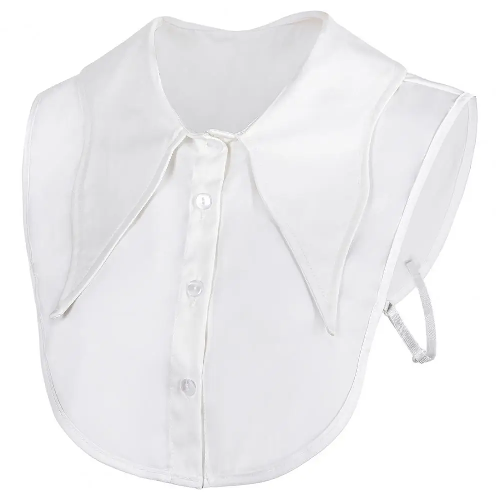 Adjustable Neck Accessory Detachable Fake Collar for Women Adjustable Dickey Collar with Button for Sweaters for Women