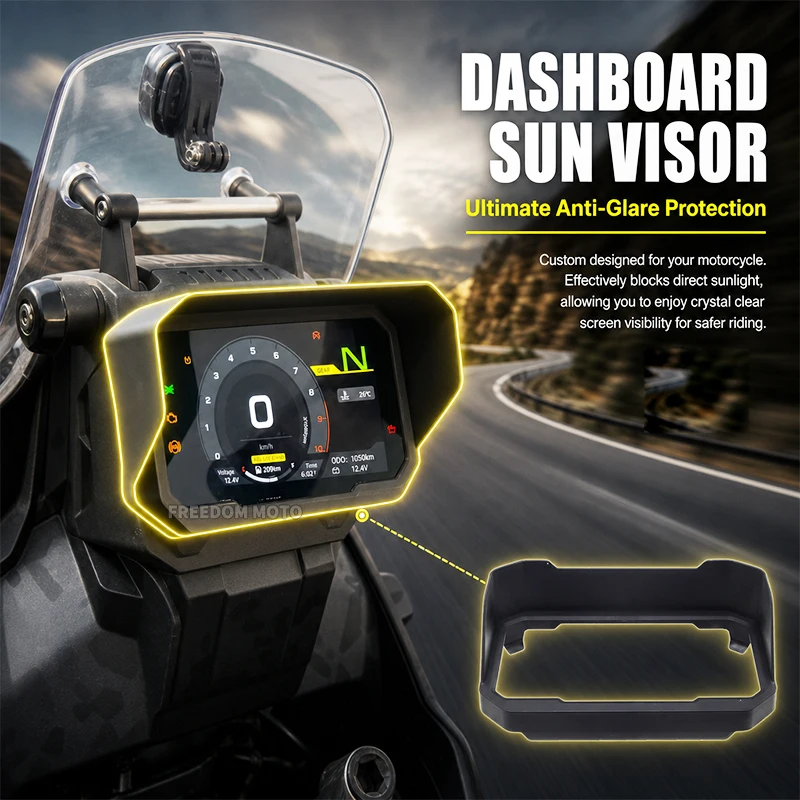 FOR CFMOTO 450MT IBEX450 700MT ADV 450NK NK450 Motorcycle Sun Visor Cover Instrument Screen Sunshade Guard Protection Dashboard