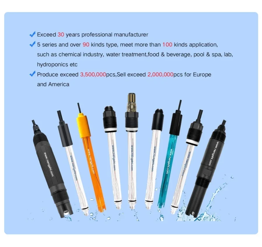 27 Year Factory Directly Sales Conductivity EC Sensor Probe Stainless EC Probe 0-200000 Conductivity EC Electrode