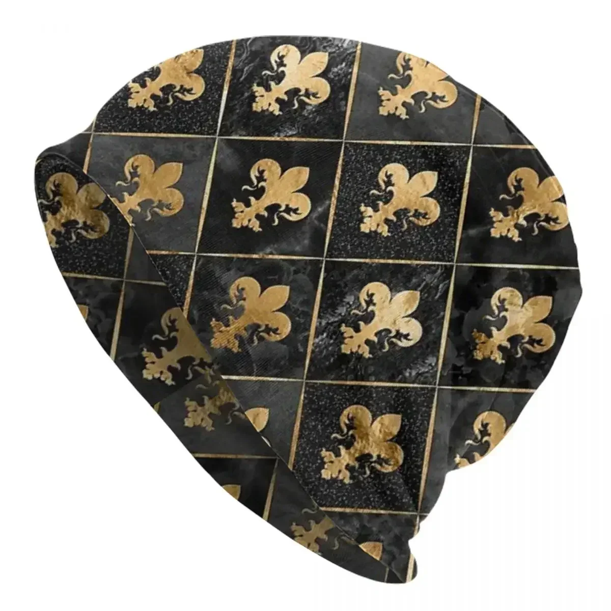 Florence Fleur De Lis Lily Flower Symbol Flag Skullies Beanies Hats Warm Outdoor Cap Knitted Bonnet Caps for Men Women Adult