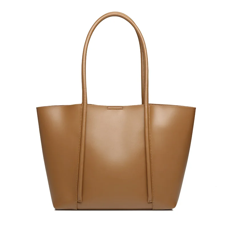 

Genuine Leather Women Casual Large Totes High Quality Handbag