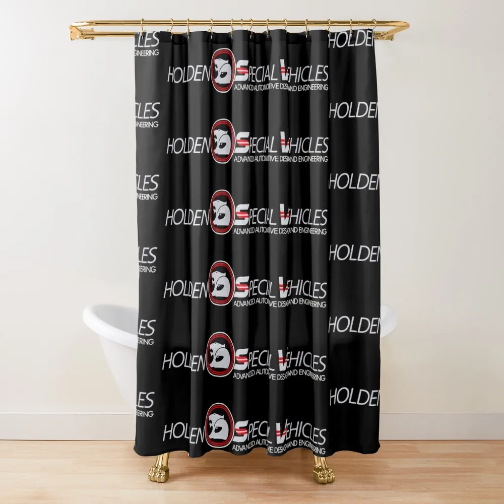 

Vintage HSV logo (Transparent background for DARK colors) Shower Curtain Bathroom Fabric Funny Shower Shower Set Curtain