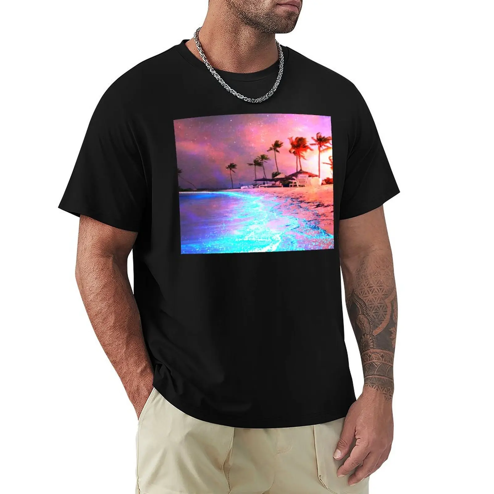 Stunning Beach T-Shirt Work Utility Casual Tee Shirt