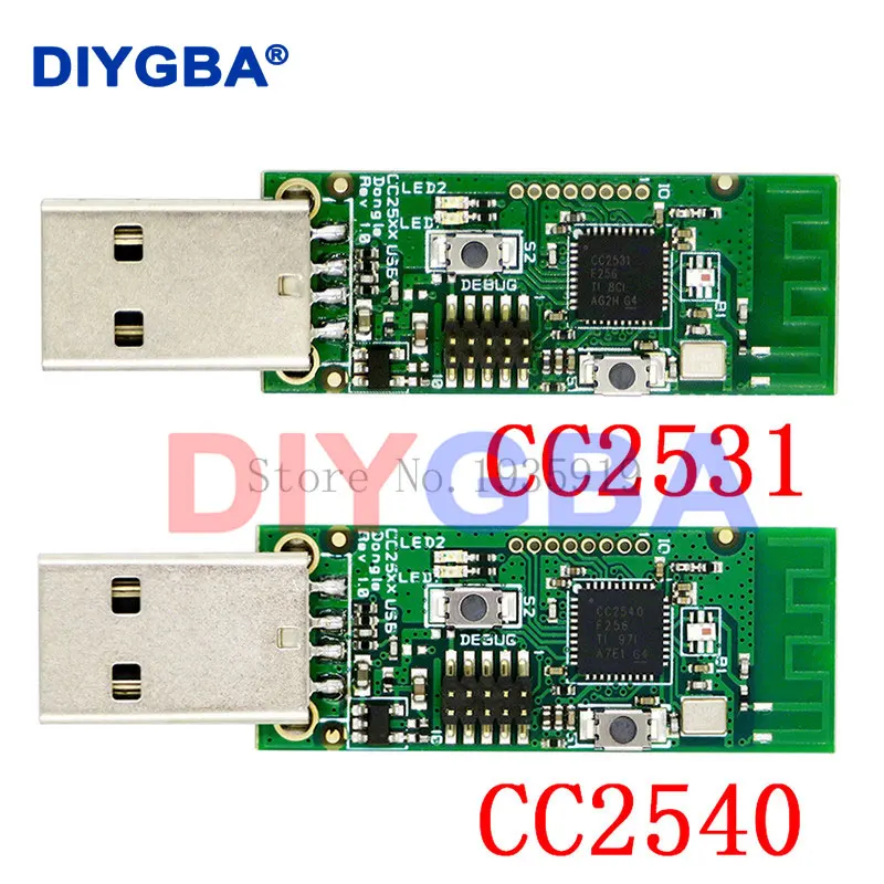 Wireless Zigbee CC2531 CC2540 Sniffer Bare Board Packet Protocol Analyzer Module Zigbee Emulator CC Debugger CC1110 Smartrf04eb