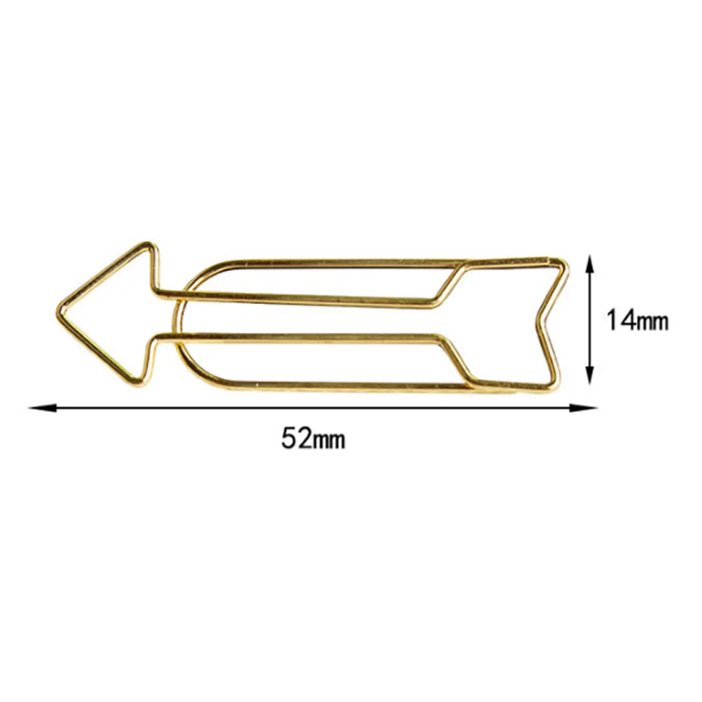 12 шт. скрепка для бумаг, металлическая закладка, зажимы в форме стрелки, держатель для заметок, офисные папки
