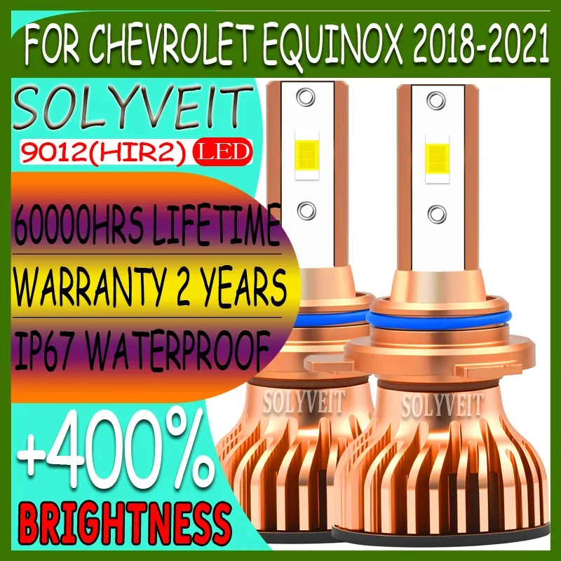 

Easy to Install and Replace Uniform and Bright Illumination LED Headlight For Chevrolet Equinox 2018-2021 2018 2019 2020 2021