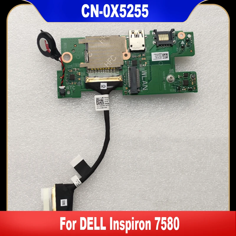 0X5255 New Original New Original For DELL Inspiron 7580 Laptop USB Card Reader IO Board X5255 CN-0X5255 High Quality