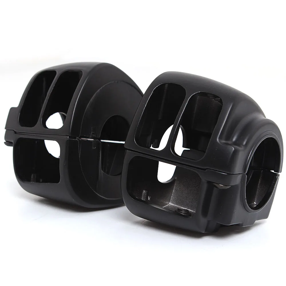 Motorcycle Control Switch Black Caps Button Cover Kit For Harley Touring Glide Road King Sportster Softail Dyna VRSC Accessories