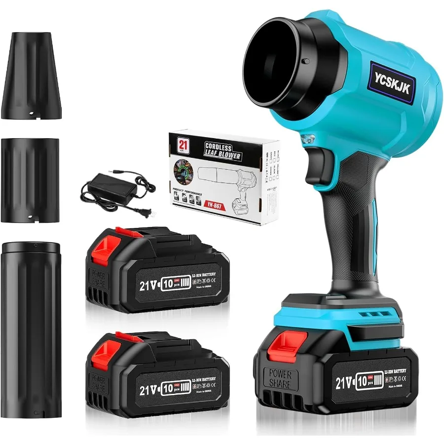 

Cordless Leaf Blower with Battery and Charger for Efficient Lawn Care and Patio Cleaning Lightweight Handheld Design with Exten