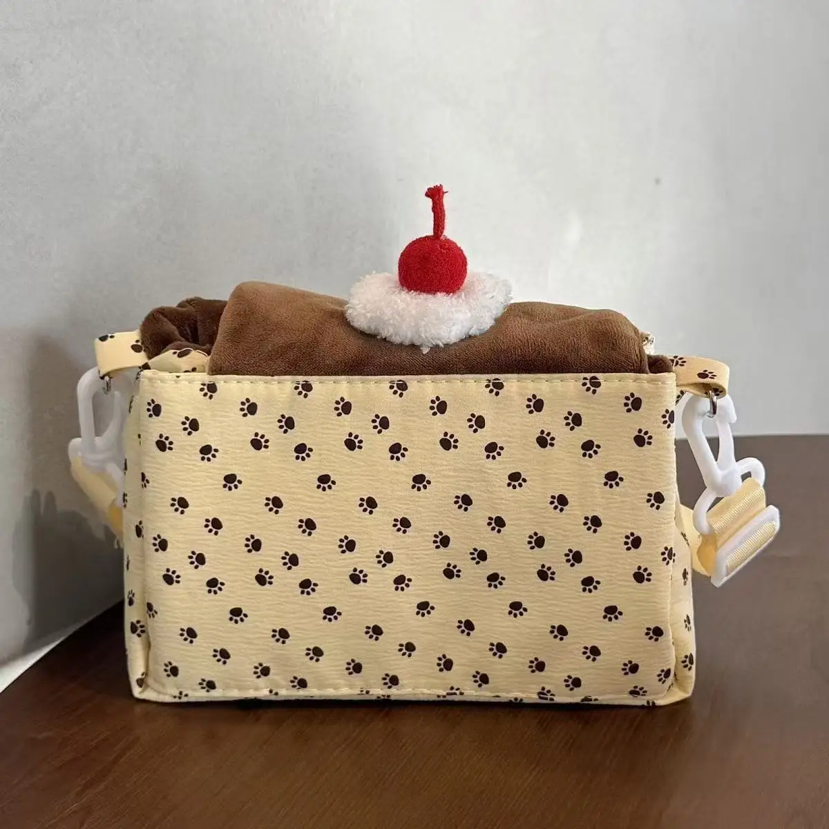 Japanischer INS-Pudding-Kuchen-Stil Große Aufbewahrungstasche CCD-Kameratasche Tragbare Umhängetasche Münzbörse und Planer-Aufbewahrungstasche Geschenk – Detail 5