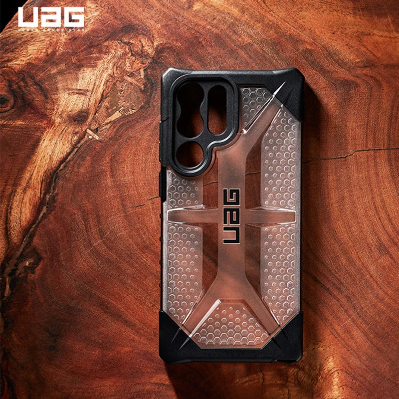 UAG PLASMA Ice Crystal Clear Hard Case for Samsung Galaxy S23 Ultra S20 FE S21 Plus S22 Note 20 Luxury Shockproof Rugged Cover