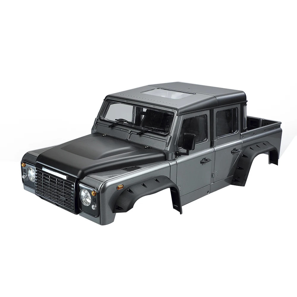 

313 мм 12,3-дюймовая колесная база D130 Defender Pickup Body Shell для 1/10 RC гусеничного автомобиля Traxxas TRX4 TRX-4 Axial SCX10 90046, D