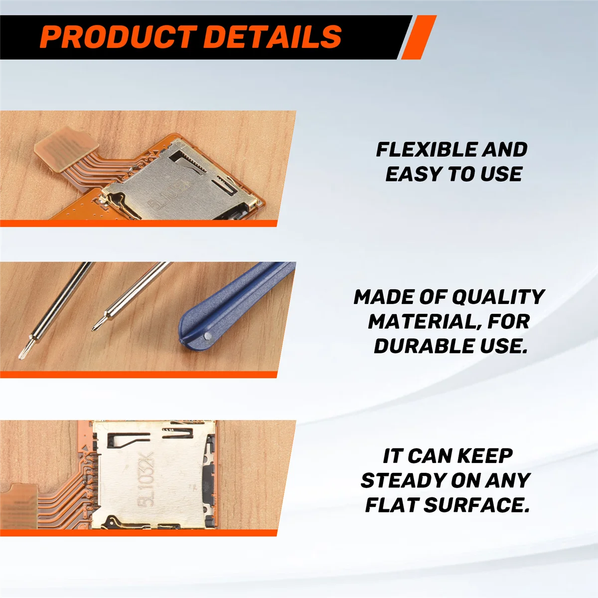 SMIEA Kit di riparazione di ricambio per scheda slot per scheda Micro-SD Parti di riparazione per slot per scheda SD Nintendo Switch Ns Tf