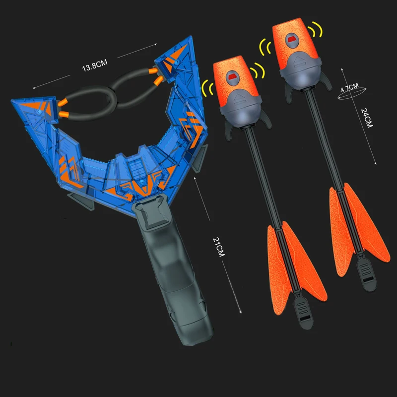 Creative แบบพกพากลางแจ้ง EDC พลาสติก LED ที่มีประสิทธิภาพ Slingshot โฟม Arrow ของเล่นเครื่องมือ