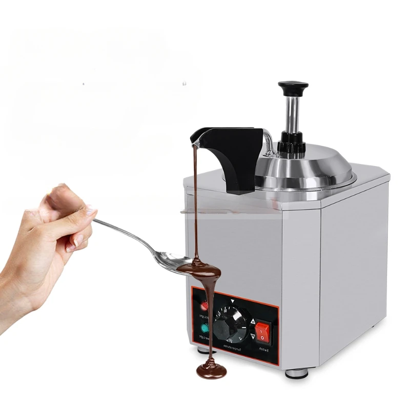 Commercial Sauce Warmer Chocolate/ Cheese Dispenser Sauce Pump Machine  2L Cylinder Stainless Steel 30~85°C 110V/ 220V B