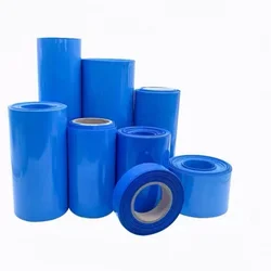 1 Meter Blue 18650 Lipo Battery PVC Heat Shrink Tube Pack 20-350mm Width Insulated Film Wrap lithium Case Cable Sleeve