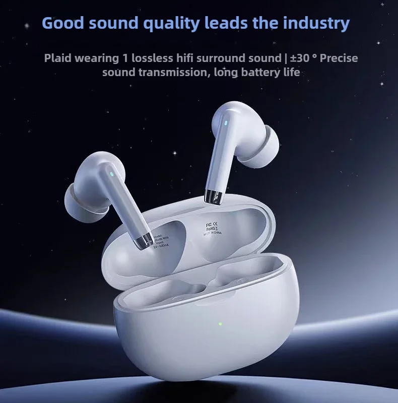 REMAX Active Noise Canceling Bluetooth Headsets Music Wireless Earphones in-Ear Headphones Large Capacity Battery Earbuds