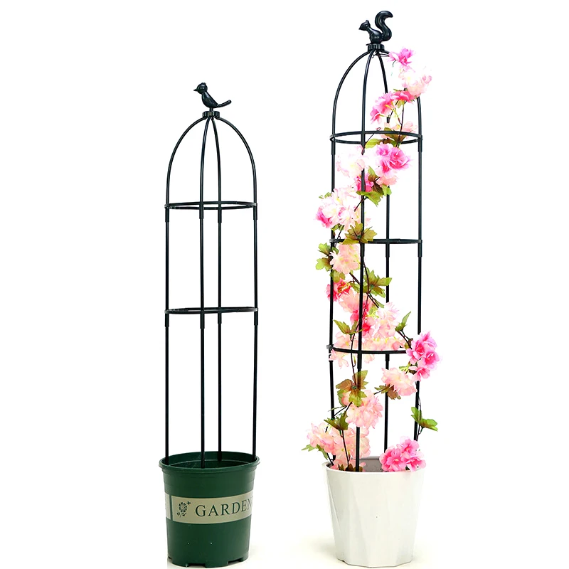 1 Set Climbing Plant Trellis Garden Support Cages For Flowers Plants Climbing Support Frame Trellis DIY Vines Pot Plant Stand