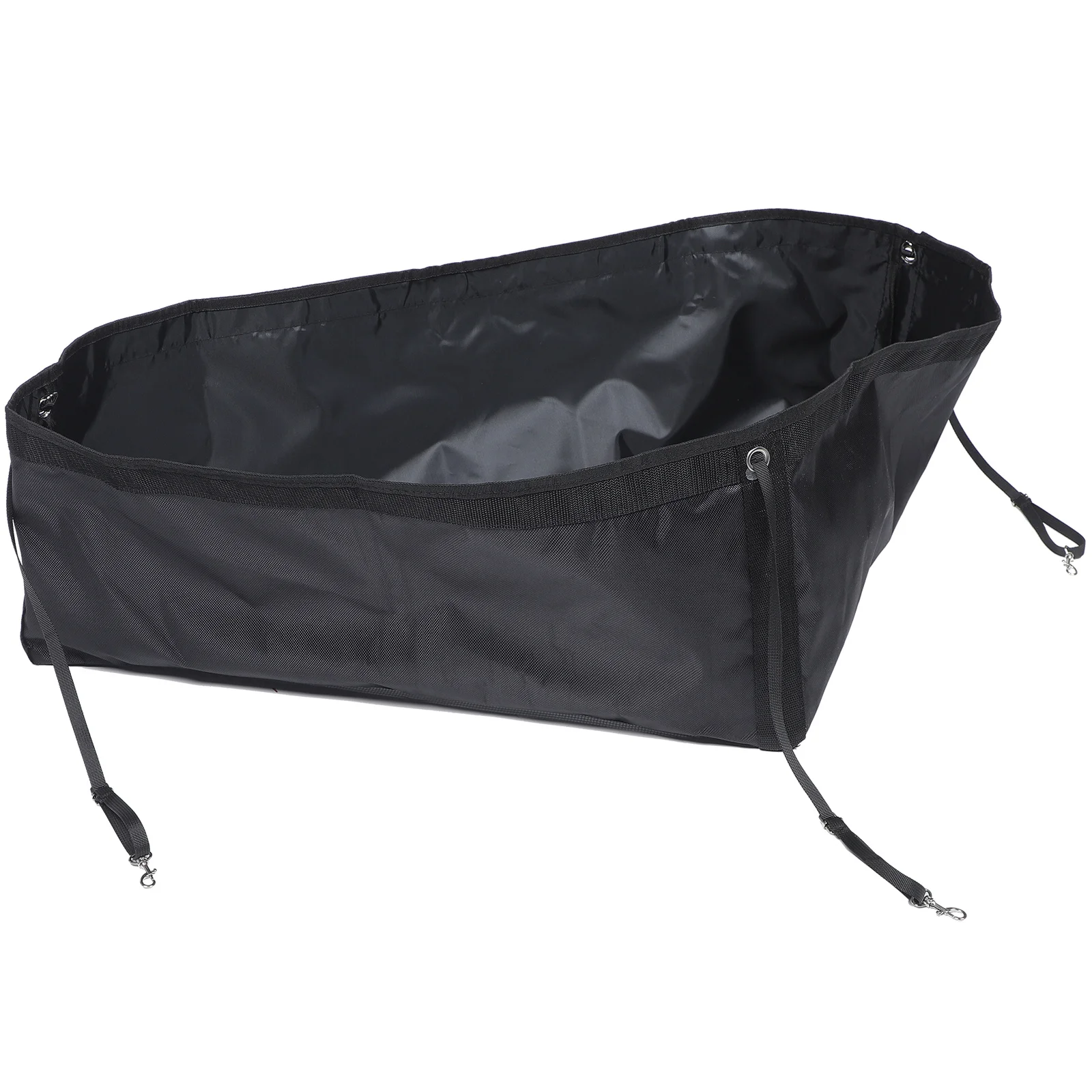 حقيبة تغذية الحصان شبكات تغذية بطيئة 1000D شبكة أسفل حبل نايلون قوي حواف ارتداء مقاومة قوية تخزين متعدد الوظائف #3