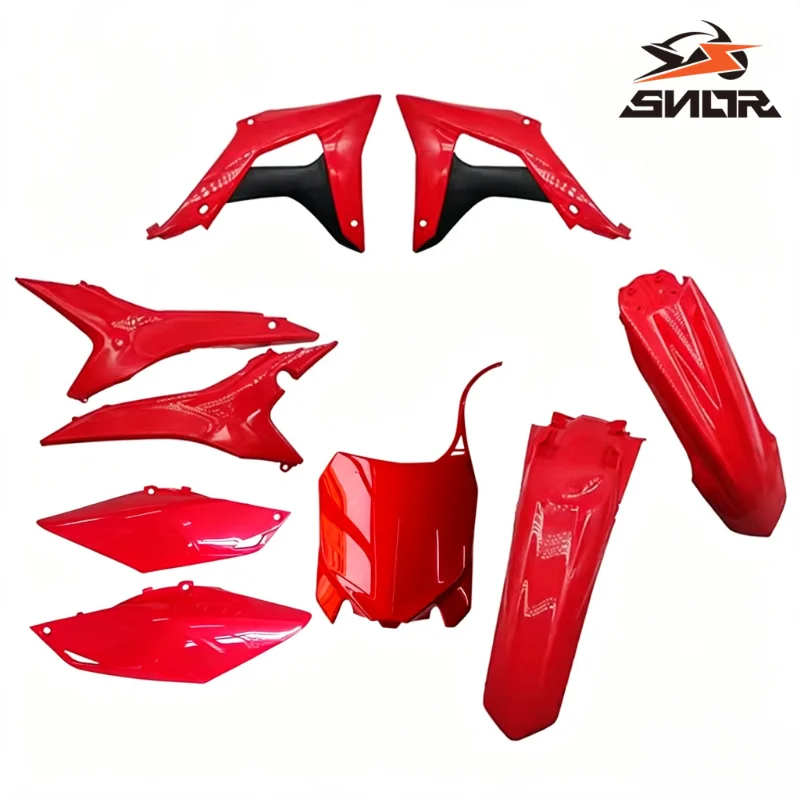 SNOR Full‑Set Body Fairing Fuel‑Tank Rear Tail‑Up Fender Guard For MOTOLAND Bse M1356 Dirt‑Bike Modified Plastic Body‑Kit Parts