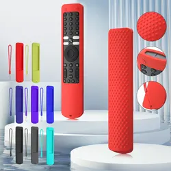 Silicone Case Remote Control Cover Anti-Drop Remote Cover Anti-Scratch Protective Skin Sleeve with Anti-lost Lanyard for XMRM-ML