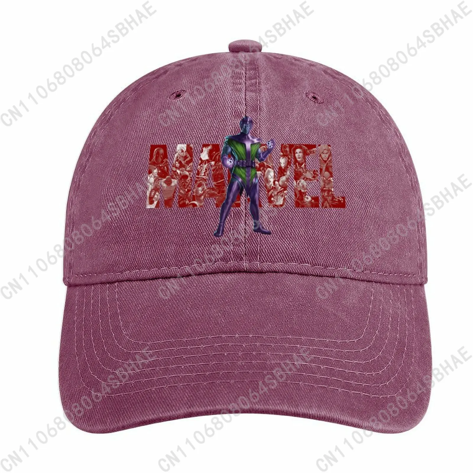 

Marvel Kang Washed Cotton Baseball Cap Vintage Dad Hat Men Women Retro Adjustable Denim Cap Streetwear Cosplay