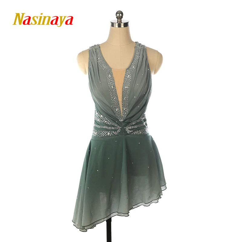 Figure skating performance outfit, ice skating outfit, Kosten competition grading skirt, gradient long skirt view 6
