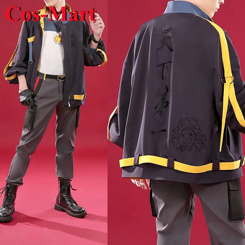 Cos-Mart Game Genshin Impact Arataki Itto Cosplay Costume Fashion Modern Apparel Uniforms Activity Party Role Play Clothing