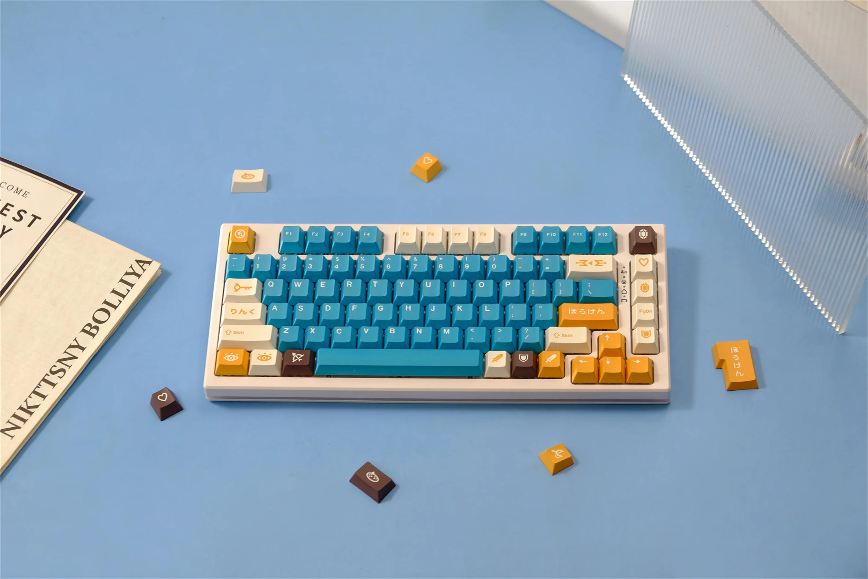 Adventurer Keycaps 151 Keys PBT Material Cherry Profile Keycap DYE-SUB For MX Switch Alice Wooting Mechanical Keyboard Keycaps