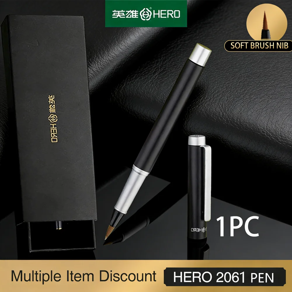 

Hero 2061 Calligraphy Brush Pen Soft Tip Fountain Pen For Writing Drawing Sketching Art Supplies Beginner Friendly